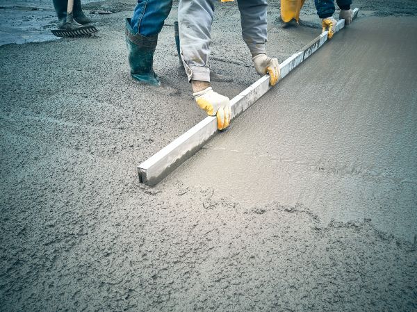 Cement Slab Construction in Benton