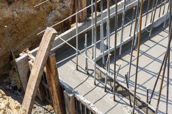 Concrete Footing Pouring in Benton