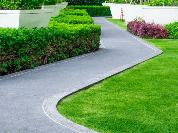 Walkway Curb Installation in Benton