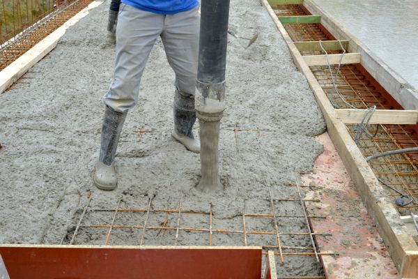 Concrete Base Construction in Benton