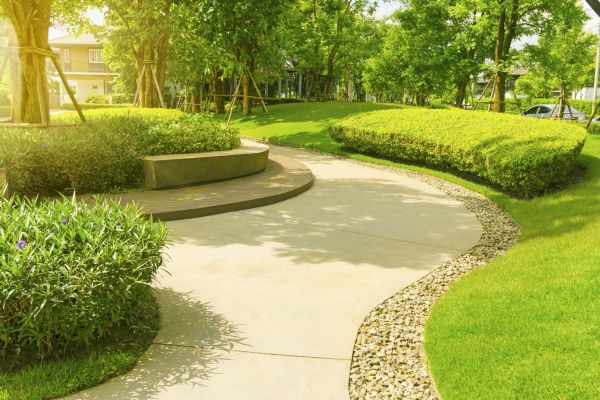 Cement Walkway Installation in Benton
