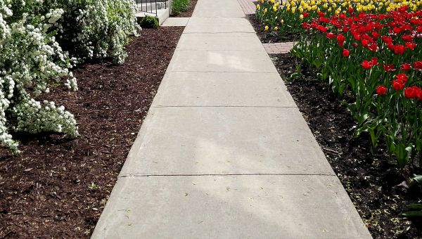 Cement Sidewalk Installation in Benton