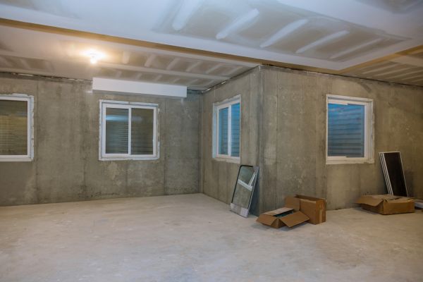Basement Concrete Installation in Benton