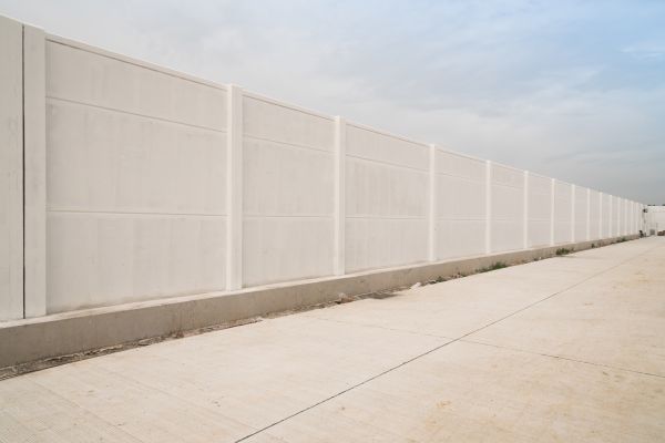 Concrete Fence Construction in Benton