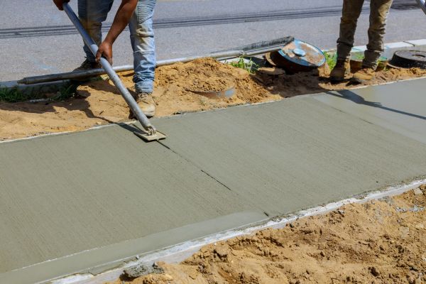 Cement Pathway Installation in Benton