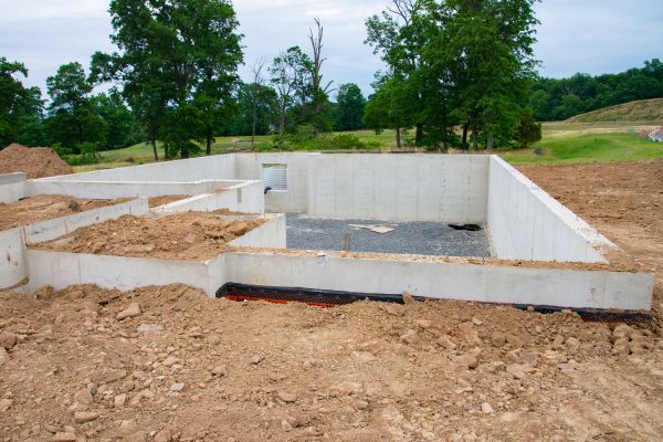 Basement Foundation Pouring in Benton