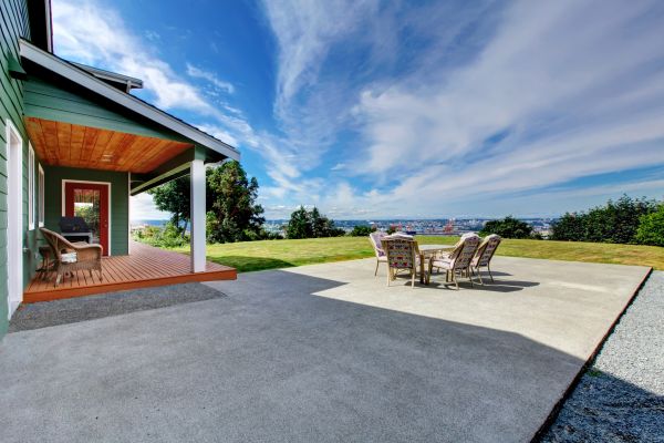 Backyard Concrete Paving in Benton