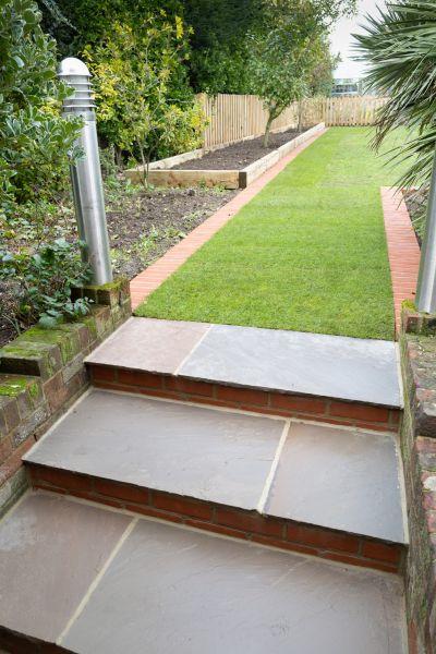 Backyard Steps Installation in Benton