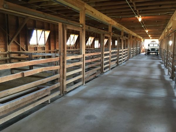 Barn Slab Construction in Benton