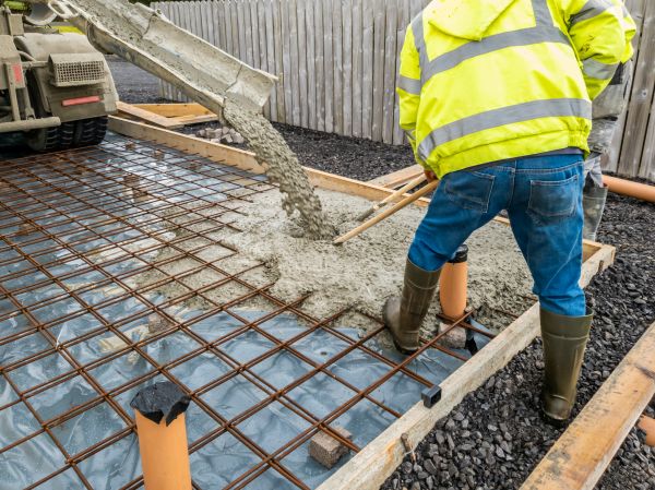 Basement Slab Pouring in Benton