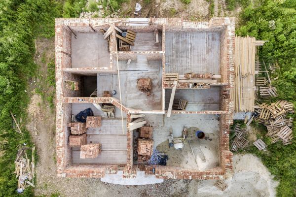 Basement Floor Construction in Benton