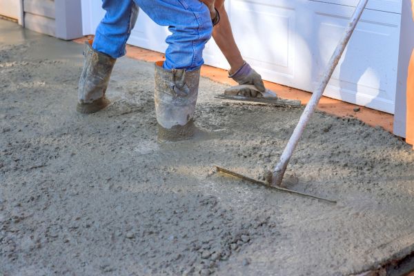 Driveway Slab Construction in Benton