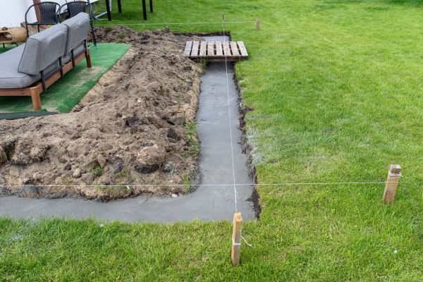 Cement Footer Installation in Benton