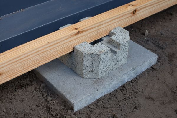 Deck Footing Construction in Benton