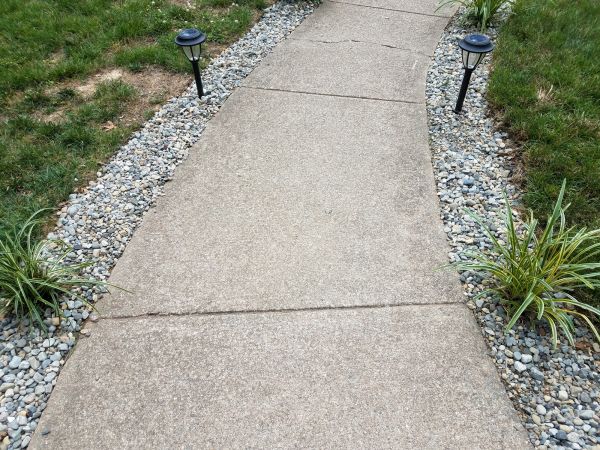 Cement Path Construction in Benton