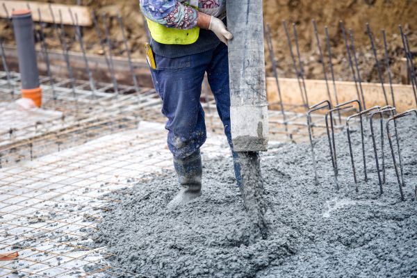 Cabin Foundation Pouring in Benton