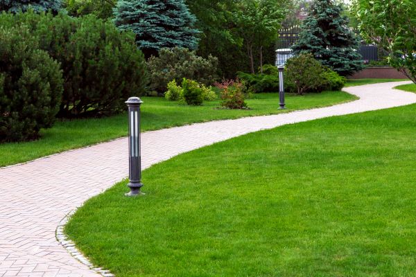Backyard Sidewalk Installation in Benton